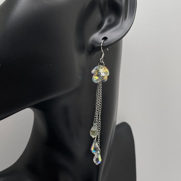 Sterling & Crystal Earrings - Picture 2 of 6